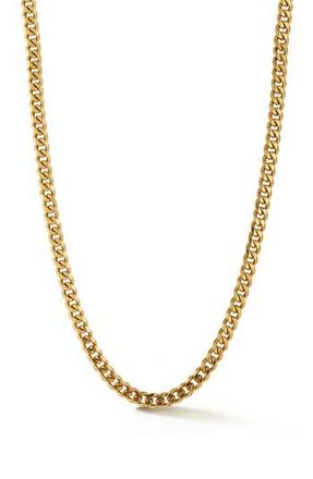 Yield of Men Mens 7mm Curb Chain Necklace in Gold at Nordstrom Rack