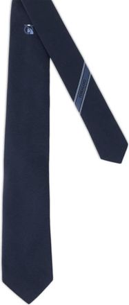 Ferragamo Stropdas met logodetail - Blauw