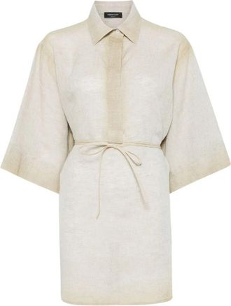 Fabiana Filippi Shirt Dress - Dames - Shirt Kleedjes - Beige - S - Kleedjes