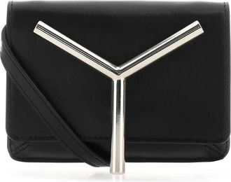 Y / Project Y Logo Mini Crossbody Tas - Dames - Schoudertassen - Zwart - ONE Size - Leer - Tassen