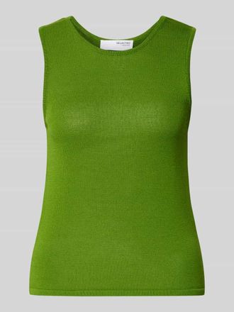 Selected Loose Fit Top aus Viskose-Mix Modell MOON in Grass, Gr&ouml;&szlig;e S