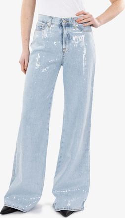 7 For All Mankind Lotta shimmer light blue