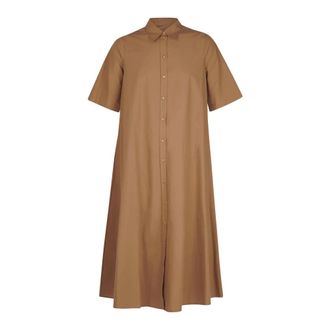 ottod'Ame Shirt Dresses, female, Brown, Size: 2XS Abito chemisier lungo