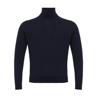 Colombo Colombo - Dolcevita - Heren - Truien - Blauw - Maat: 5XL Zijde