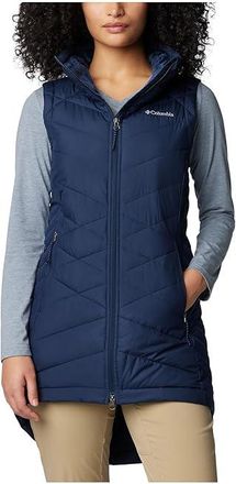 Columbia Plus Size Heavenlytm II Long Vest Womens Clothing Collegiate Navy : 3X, Fleece/Polyester