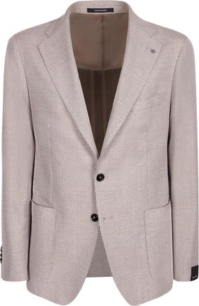 Tagliatore Blazers - Heren - Blazers - Beige - L - Leer - Jassen