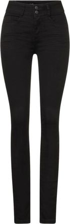 Street One Dames, Jeans, Zwart, Maat: W25 L30 Katoen