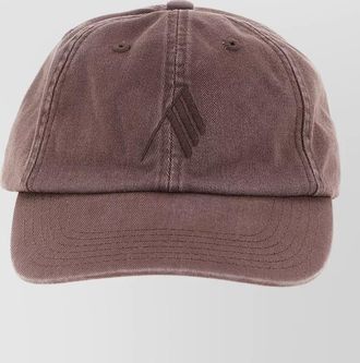 The Attico canvas baseball cap curved brim eyelets