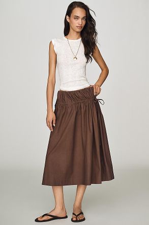 Damson Madder Caspia 100% Cotton Midi Skirt