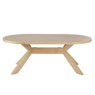 Maisons du monde Mesa de comedor ovalada de roble para 8/10 personas 200 cm