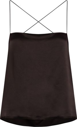 ARMARIUM Iside Satin top - Brown - 44 (UK12 / M)