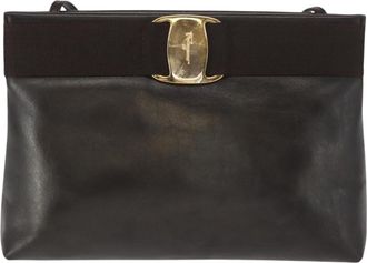 Ferragamo Vala Shoulder Bag Leather Leather Shoulder Bag Bag (Pre-Owned)