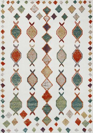 Novatrend Alfombra de sal&oacute;n estilo bereber multicolor 133x190 cm