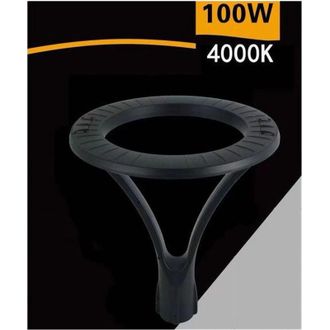 Trade Shop Trade Shop Traesio - Trade Shop - Lampione Moderno Led 100w Cerchio Fungo Ip65 Luce Esterni Giardino Cortile Gd-100w