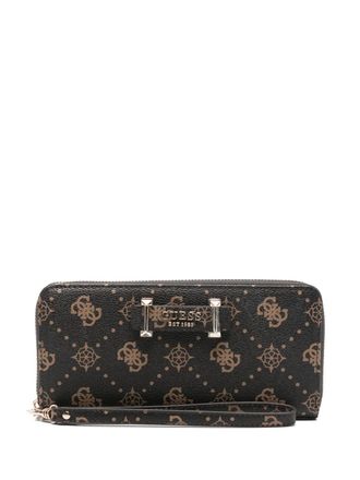 Guess Co Monogram zip wallet - Black