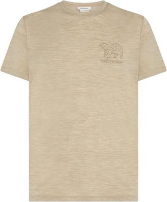 Icebreaker Merino 150 Tech Lite S/S Tee Forest Footsteps Merinoshirt f&uuml;r Herren | beige