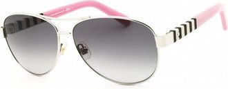 Kate Spade New York Ladies Silver Tone Aviator Sunglasses DaliaSUS