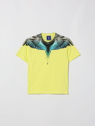Marcelo Burlon County of Milan T-shirt da bambino in cotone con stampa grafica e logo