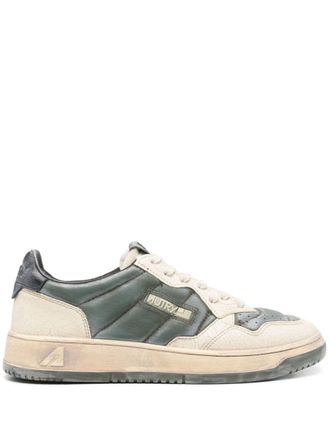 Autry Super Vintage leather sneakers - men - Fabric/Rubber/Calf Leather/Calf Leather/Goat Skin/Foam - 39 - Blue
