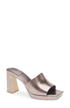 Jeffrey Campbell Dress Code Sandal in Pewter Metallic at Nordstrom, Size 10