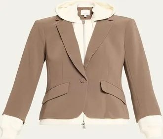 Cinq à Sept Khloe Le Petit Zip-Front Blazer