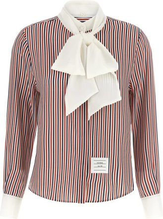Thom Browne Dames, Blouses & Shirts, Veelkleurig, Maat: S Zijde