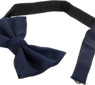 Prada Mens Midnight Blue Silk Papillon Bleu Exterior: Cravatte E Ties