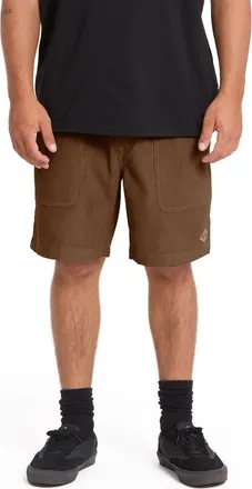 Billabong De la Cruz Water Repellent Corduroy Shorts in Sepia at Nordstrom, Size X-Large