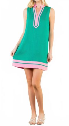 THML Clothing Pastures Shift Dress In Green