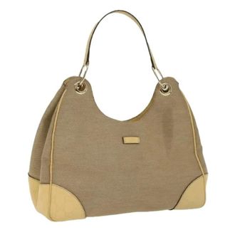 Gucci Pre-owned Canvas Schoudertas - Dames - Pre-owned - Bruin - Maat: ONE Size