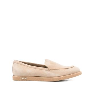 Max Mara Loafers, female, Beige, Size: 7 1/2 US Beige Loafer Shoes for Women