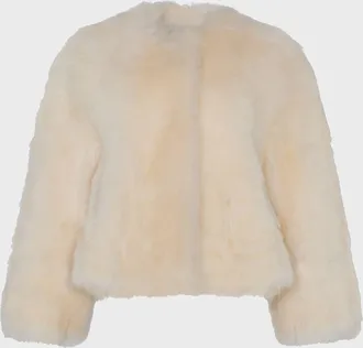 Gorski Reversible Toscana Shearling Lamb Collarless Jacket