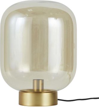 Maisons du monde Lámpara estilo bombilla de cristal y metal dorado