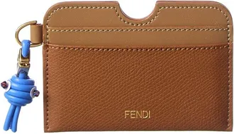 Fendi Fendi Ff Diamond Leather Card Case