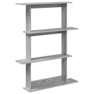 vidaXL Estante De Pared Sonoma Gris 100 X 20 X 126 Cm Vidaxl