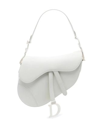 Dior 2019 Ultra Matte Calfskin Saddle Bag shoulder bag - White