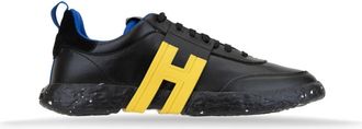 Hogan Heren Veterschoenen Sneakers - Heren - Sneakers - Zwart - 40 EU - Leer - Schoenen