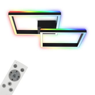 Briloner Black RGB LED Ceiling Light Colour Changing Gaming Childrens Room