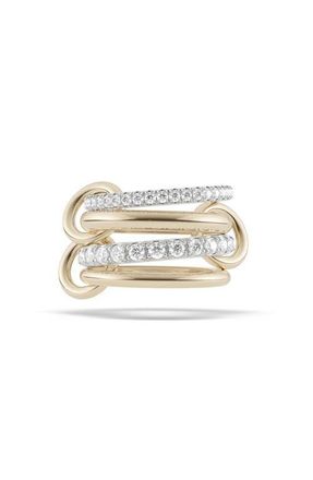 Spinelli Kilcollin Halley Linked Diamond Ring in Yellow Gold White Diamond at Nordstrom, Size 7.5