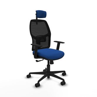 Piqueras y Crespo Silla Piqueras Y Crespo Alfera Negro Soporte Lumbar Reposacabezas