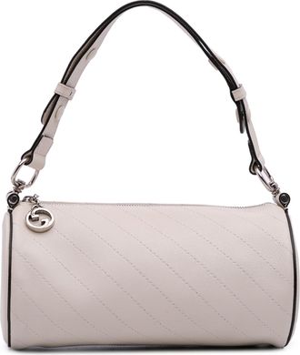 Gucci Pre-owned Womens Quilted Cylinder Handbag - Ivory Leather - One Size