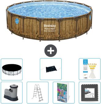 Bestway Piscina Bestway Power Steel Redonda - 549x122 Cm - 8-piezas S543