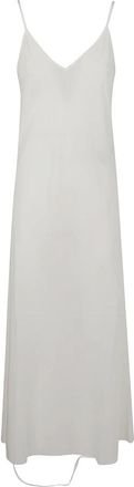 Maison Margiela Elegante Maxi Jurk voor Vrouwen - Dames - Casual kleedjes - Wit - 2XS - Kleedjes