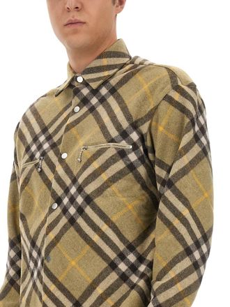 Burberry Wool Blend Shirt - Beige