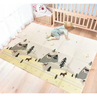 OEM Alfombra De Actividades Para Beb&eacute; Xxl - Espuma Xpe De Doble Cara Antideslizante Plegable - 180 X 200 Cm