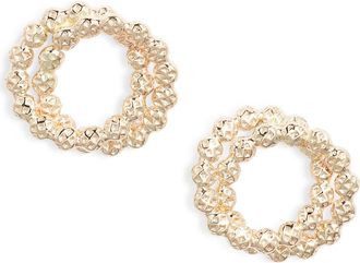 Nashelle Beaded Circle Stud Earrings in Gold Fill at Nordstrom