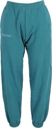 PANGAIA 365 Heavyweight Track Pants in Blue Green Cotton