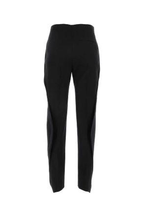 Bottega Veneta Womens Black Wool Pant Exterior: Pantaloni