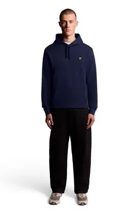 Lyle & Scott Long Sleeve Pull Over Hoodie in Navy at Nordstrom, Size Xx-Large