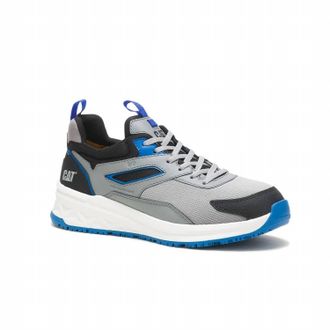 CAT Mens Streamline Runner Carbon Composite Toe Work Shoes In Grey
